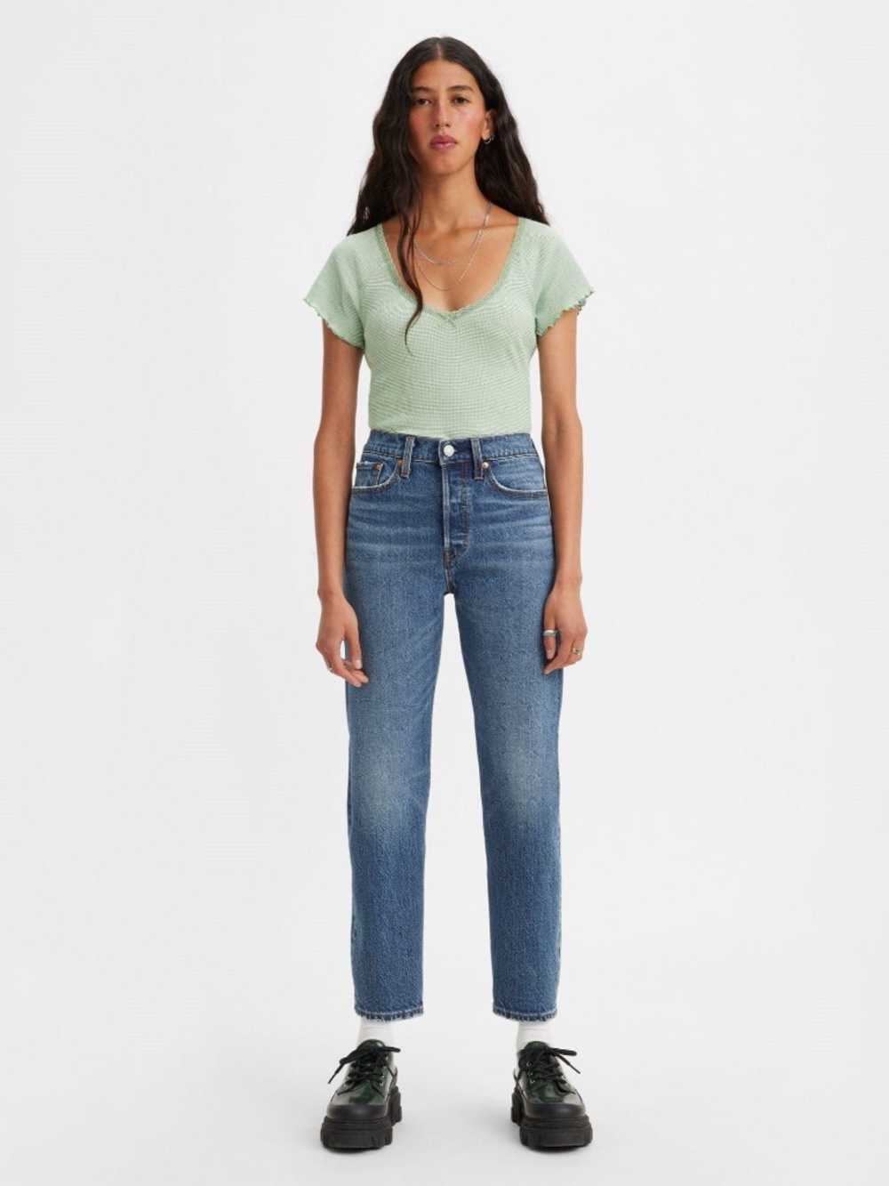 LEVI's Premium Wedgie Straight Fit Ankle Jeans sz 29